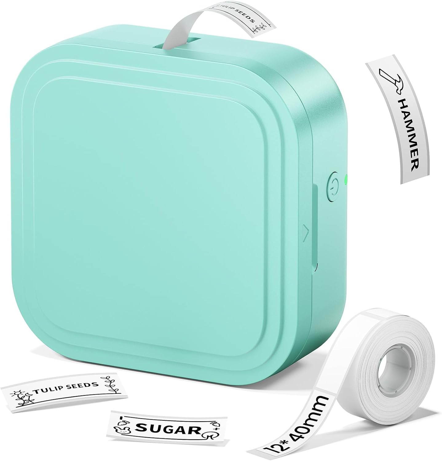 Label Makers - D32 Label Maker Machine with Tape, Label Printer Wireless Labeler Machine with Bluetooth, Mini Label Maker for Phone & Tablet, Portable Label Printer for Home, School, Office (White)