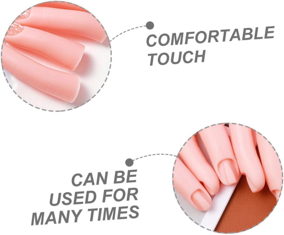 5Pcs Nail Tech Supplies Acrylic Nails Practice Fingers Fake Fingers Training Hand image number 1