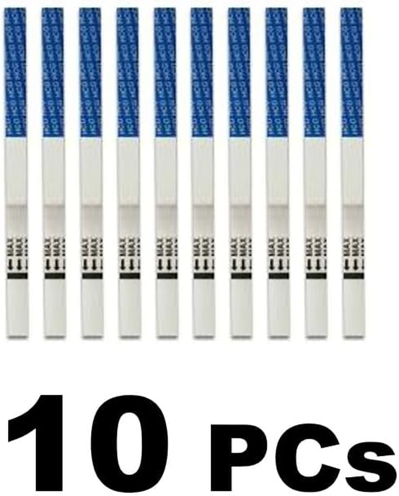 10 Pregnancy HCG Test Strips One Step Urine Test Strip Combo Predictor (10 HCG) Pack of 10 image number 3