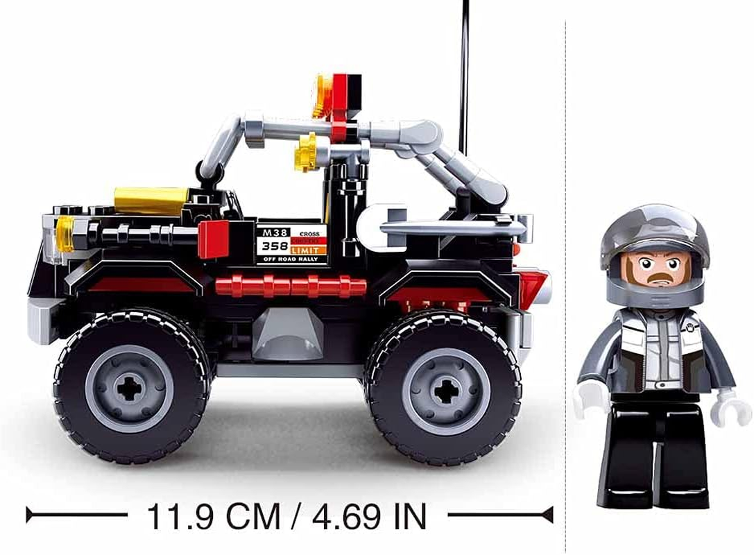 Sluban M38-B0663D Car Club-Offroad 158Pcs, Multicolored