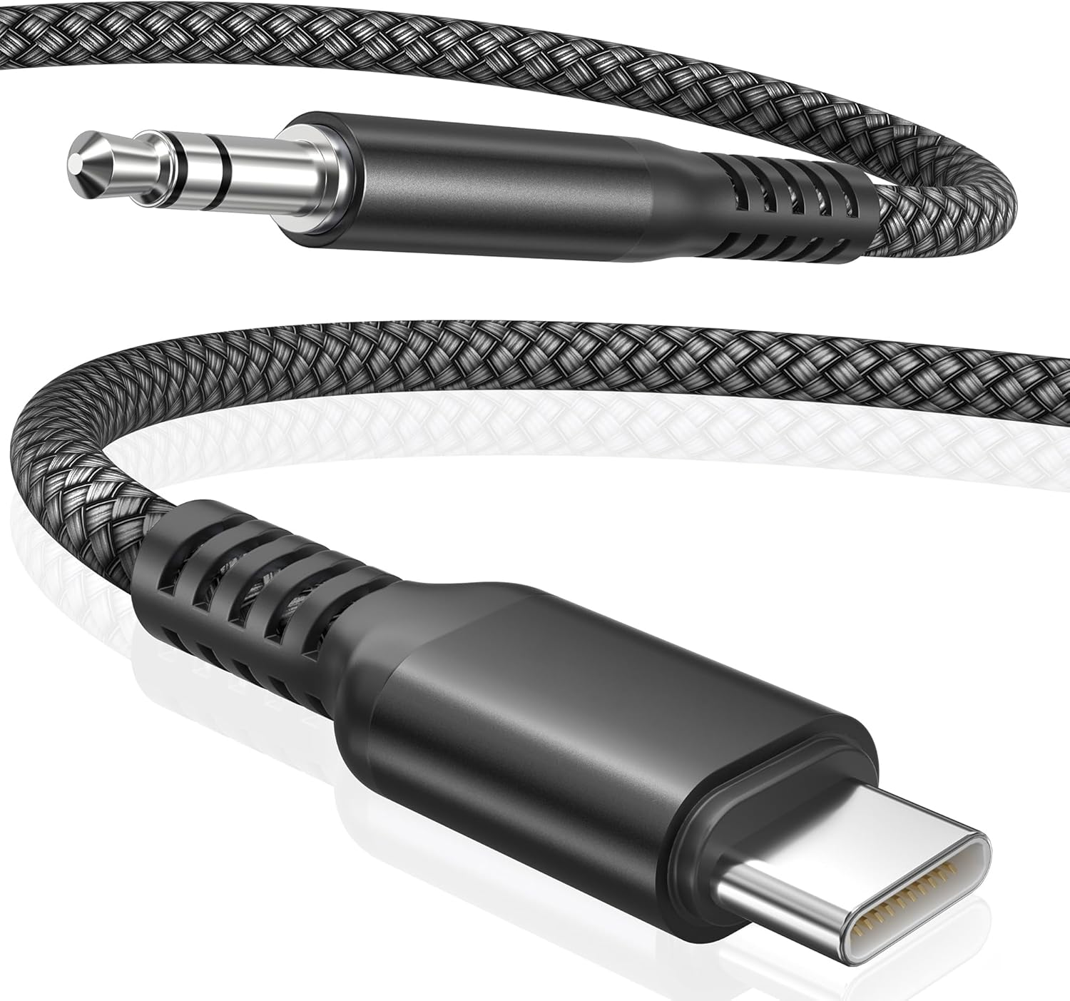 Elebase Samsung Galaxy S25 S24 Aux Cord 4FT,USB C Aux Cable,Type C to 3.5MM Jack Audio Adapter Auxiliary Cord for Z Fold Flip 7 6 5 FE,S23 S22 25 24 23 Ultra,Tab S8 S9 S10 S10+,A25,A34 A35,A53 A54 A55 image number 2