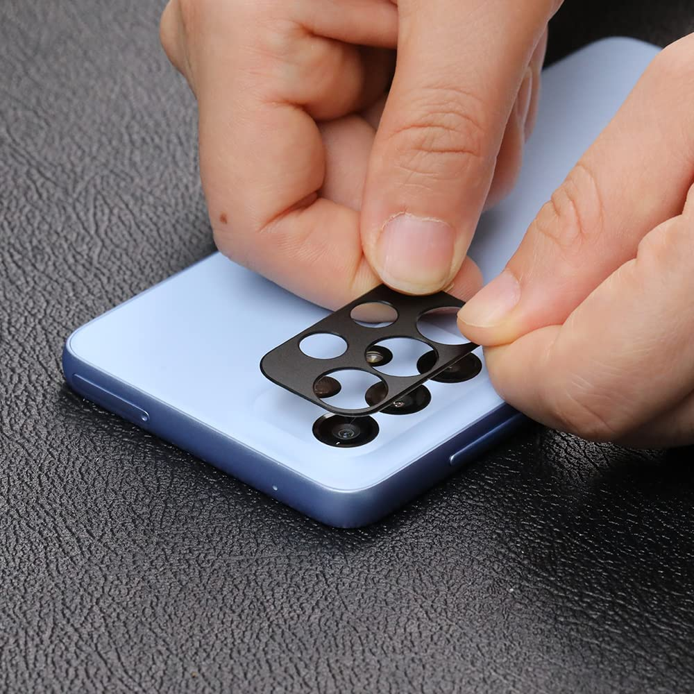 Ibywind Screen Protector for Samsung Galaxy A33 5G (6.4 Inches),With 2Pcs Tempered Glass,1Pc Camera Lens Protector,1Pc Backing Carbon Fiber Film [Fingerprint Reader,Easy to Install] image number 4