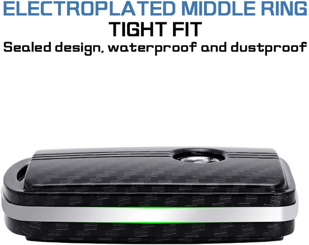 Ontto Car Key Case Cover Keyring Fit for Mazda 3 Alexa Mazda 3 CX-30 CX-5 CX-9 Mazda 3 Sedan 2019 2020 ABS Key Box Keychain Key Shell Key Holder Accessories Protector 2/3/4 Button Carbon Black image number 2