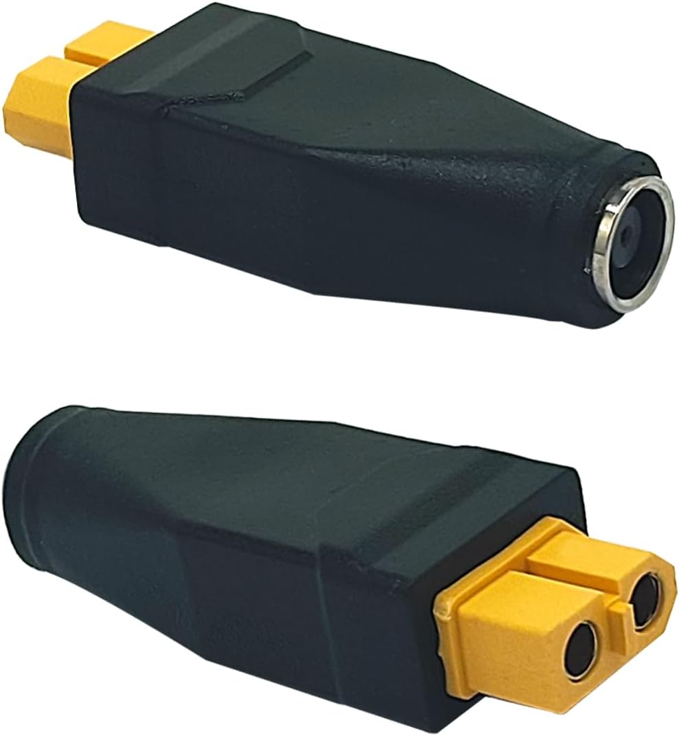 4Pcs New Upgraded XT60 Connector XT60 Female to DC 7909 Female Adapter Connector Extender for RC Car,Fpv Drone,Lipo Battery,Laptop Power Supplies, Etc(Xt60 Female to DC 7909 Female) image number 4