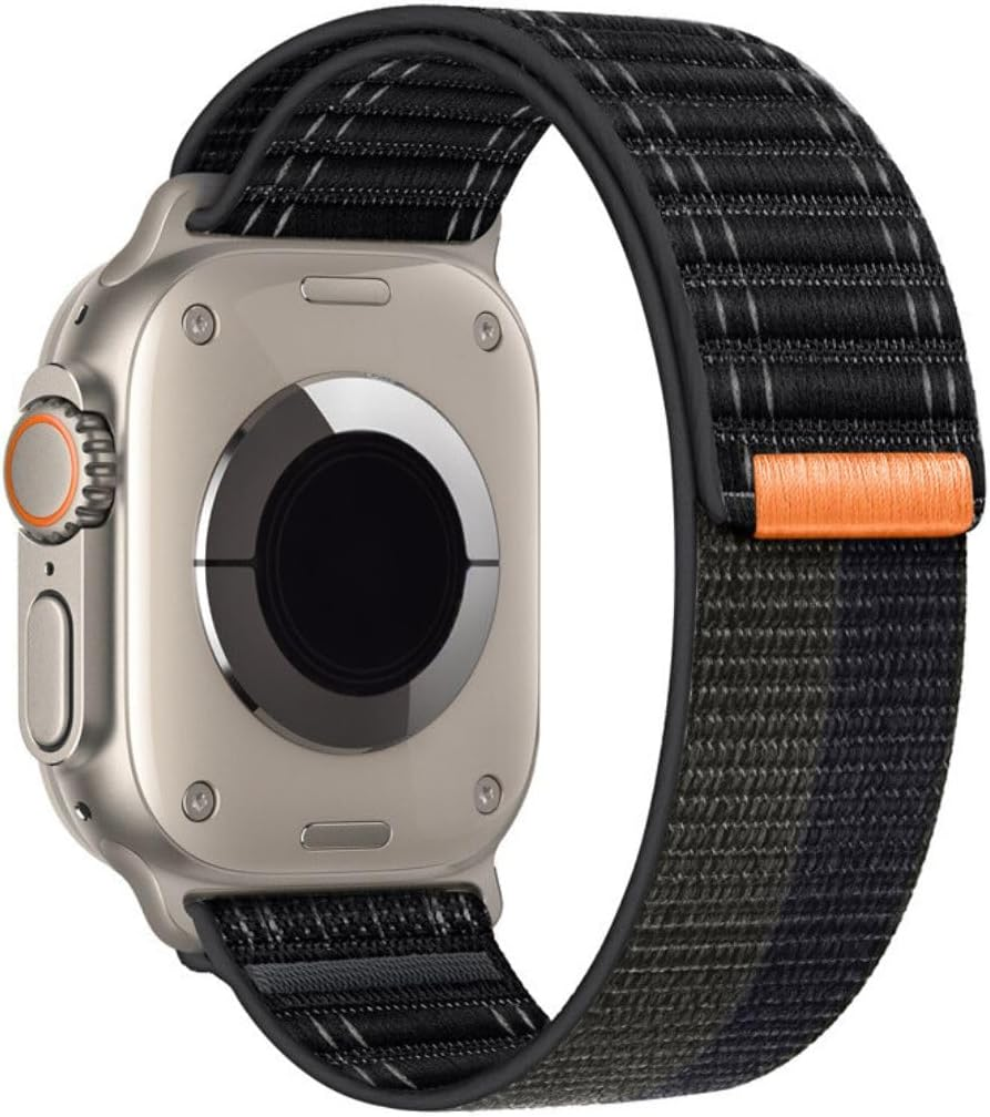 Compatible with Apple Watch Strap 46/45/44/49Mm 42/41/40/38Mm Women Men, Braided Sport Loop Band for Iwatch Series 11 10 9 8 7 6 5 4 3/SE 3 2/Ultra 3 2 Watch Band Nylon Fabric