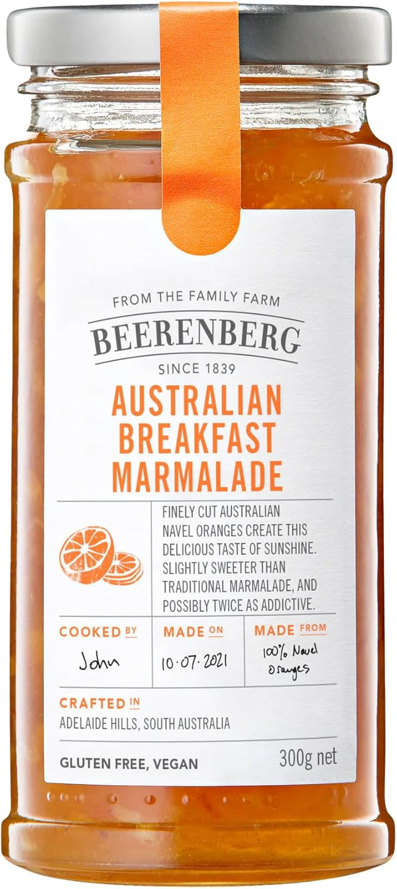 Beerenberg Australian Breakfast Marmalade, 300G