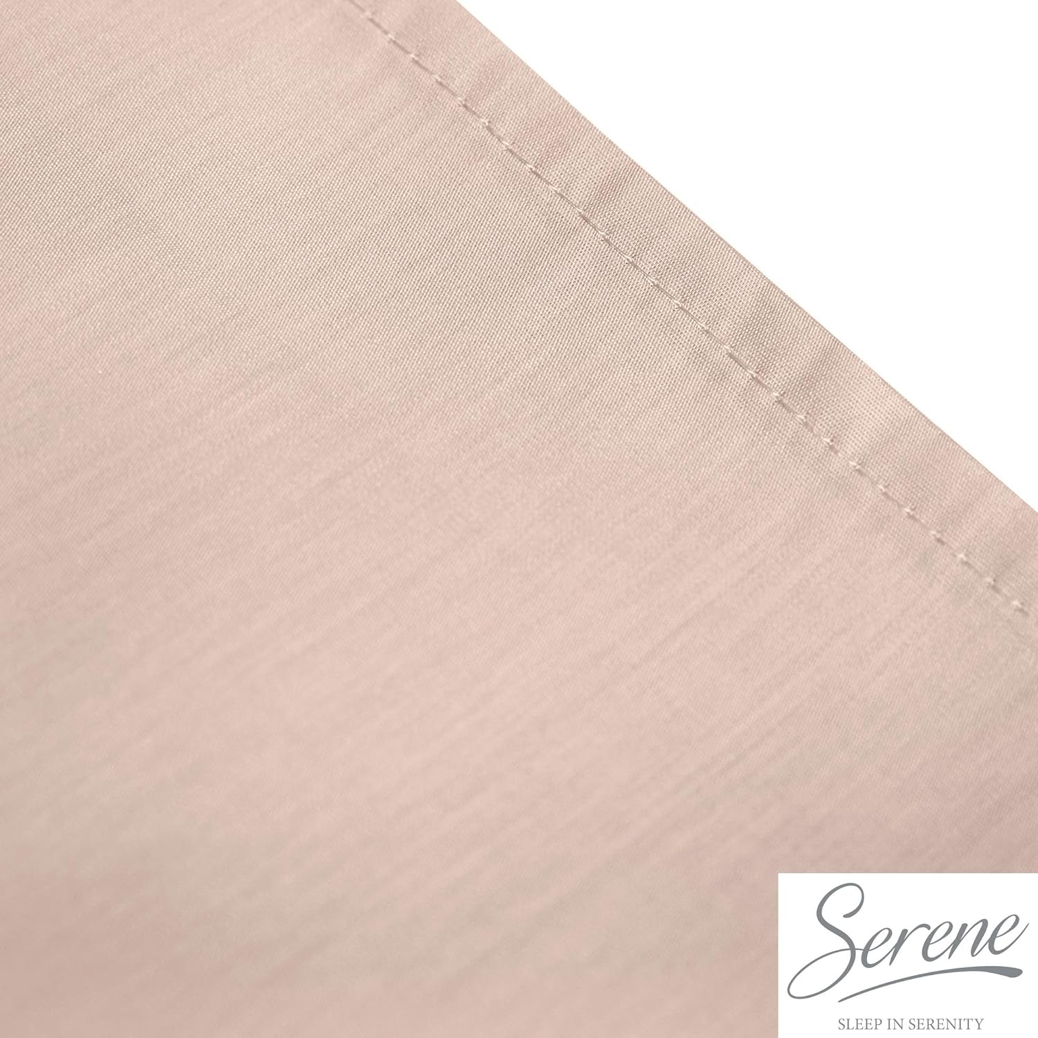 Serene - Blush Pink Fitted Sheet - 32Cm Deep - Single Size (190 X 90 X 32Cm) - Soft Polycotton - Elastic Corners - Washable Bedding & Linen image number 4