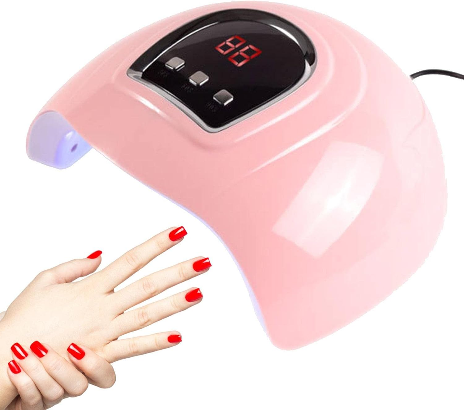 LED Lamp for Gel Nails | Acrylic Light Nail Dryer for Gel Nail Polish | 54W LED Nail Lamp Auto Sensing Curing Gel Toe Nails Light Timer Settings Shwing