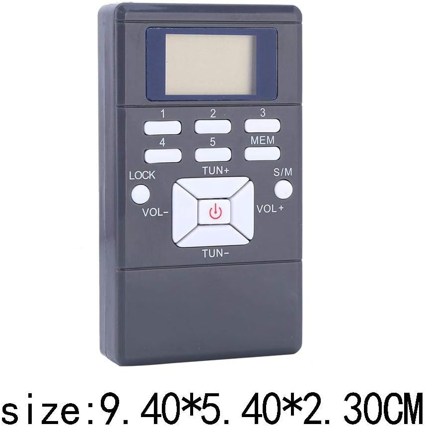 AM FM Shortwave Compact Transistor Radio Support TF Card Sleep Timer and Rechargeable Battery Portable AM/FM Radio Alarm Clock(Grey) image number 1