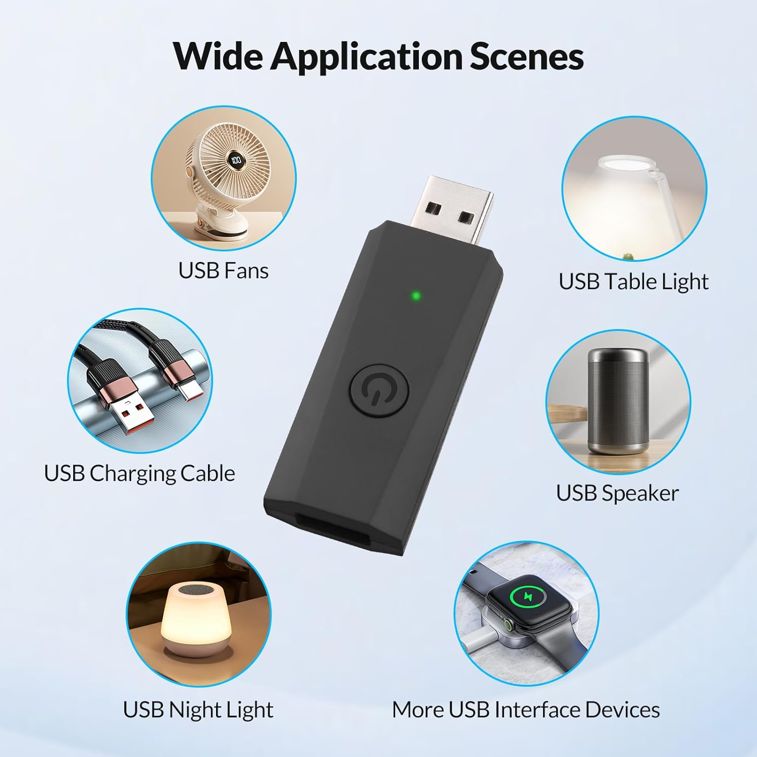 Wireless USB Power Switch,Smart Control for Type a USB Devices, Compatible with Alexa,Effortless Home Automation for Lamps, Fans, Chargers & More(5V, 2A) image number 3