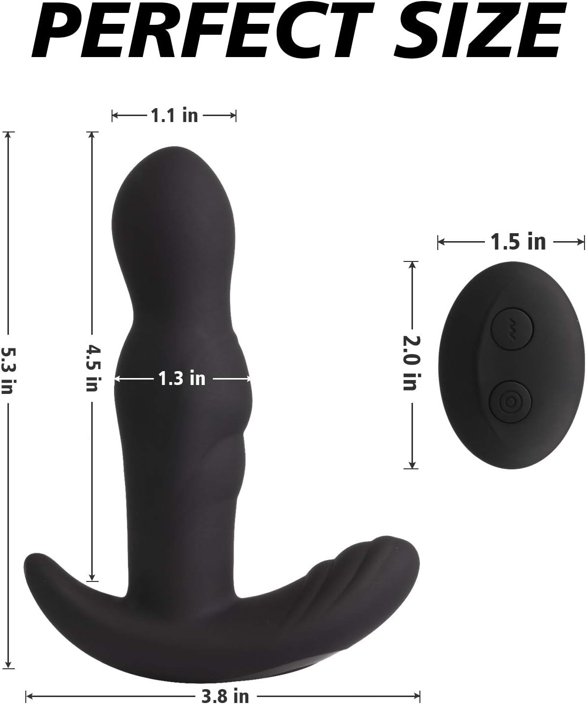 360&deg;Rotating Anal Vibrator Prostate Massager,Anal Butt Plug with Ergonomic Design and 30 Powerful Stimulation Patterns for Beginner&Advanced Player,Anal Sex Toys for Men,Women and Couples image number 3