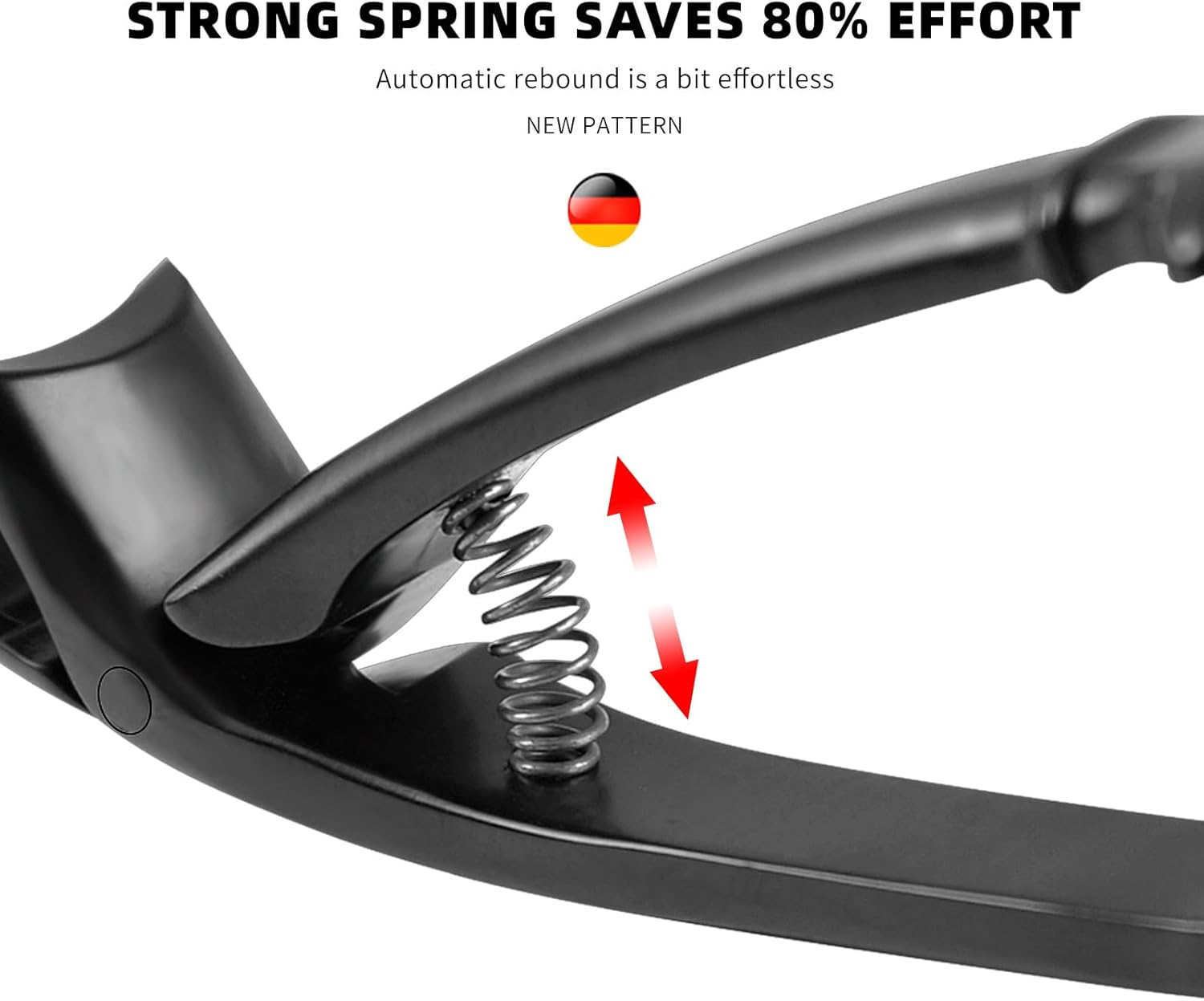 Professional Stainless Steel Nail Clippers Set &ndash; Sharp Precision Toenail & Fingernail Clipper with Ergonomic Handle, Nail File &ndash; Ideal for Men, Women, Seniors (Black) image number 1