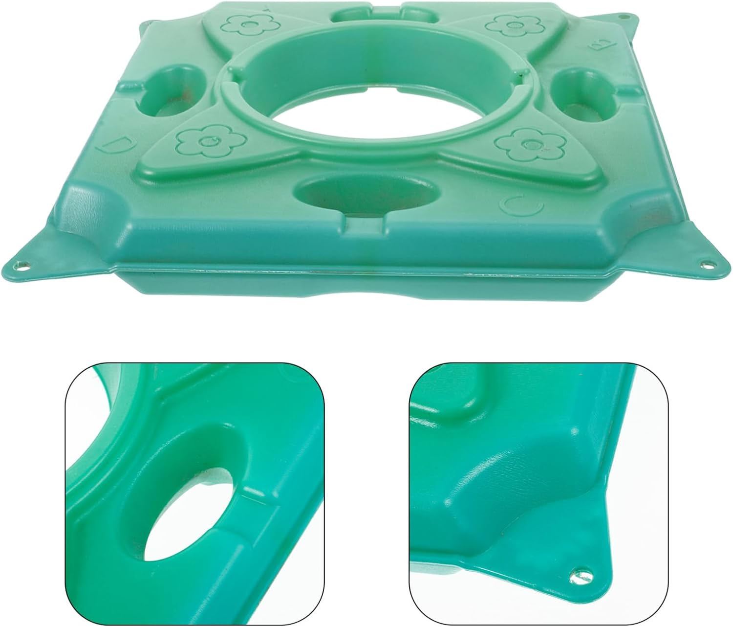 Parliky Floating Plant Island Raft Hydroponics Gardening Supply 33X33X5Cm Artificial Wetland Ecosystem Floating Planter for Ponds Aquatic Plant Floater image number 4