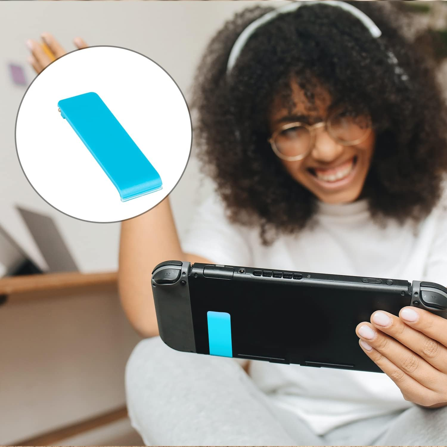 SAVITA 4Pcs Back Stand for Nintendo Switch, Back Stand Replacement Kickstand Back Shell Holder Kickstand Replacement Compatible with Switch Console (4 Colors) image number 5