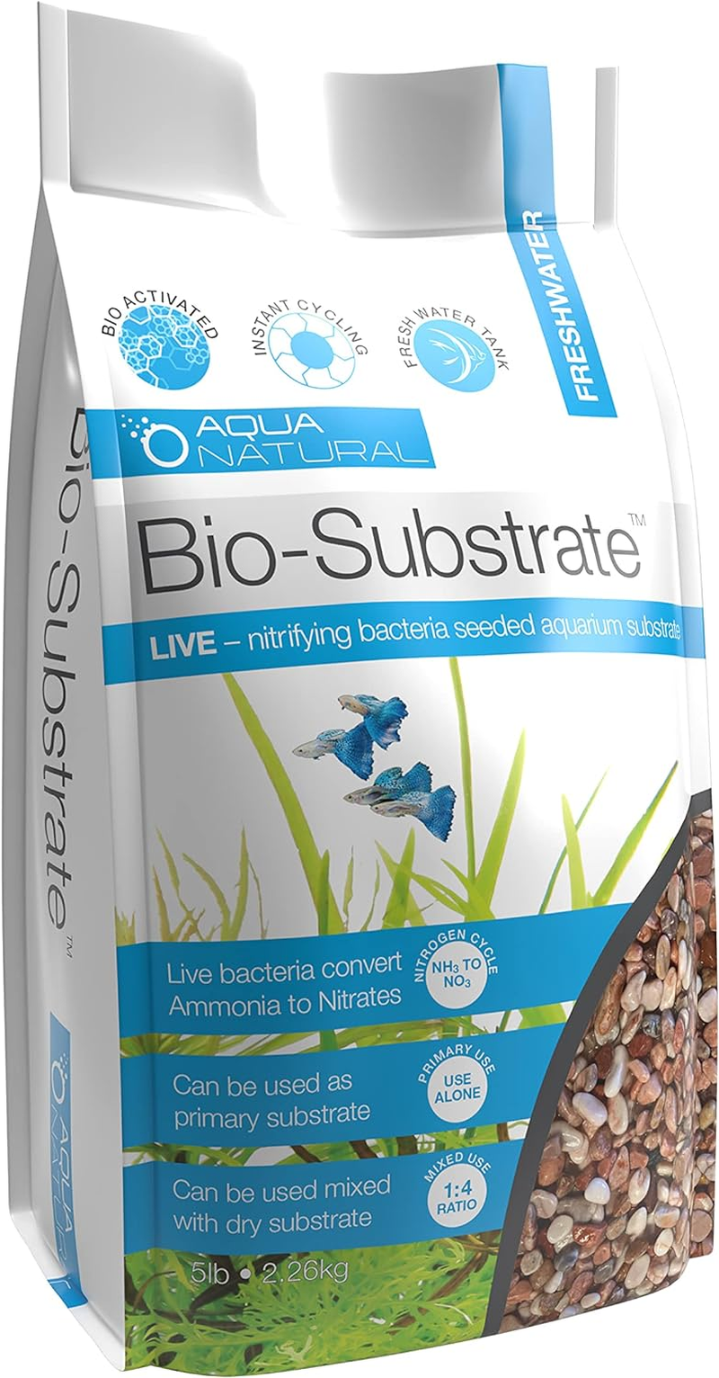Aqua Natural Bio-Substrate Aquarium Gravel, Flamingo