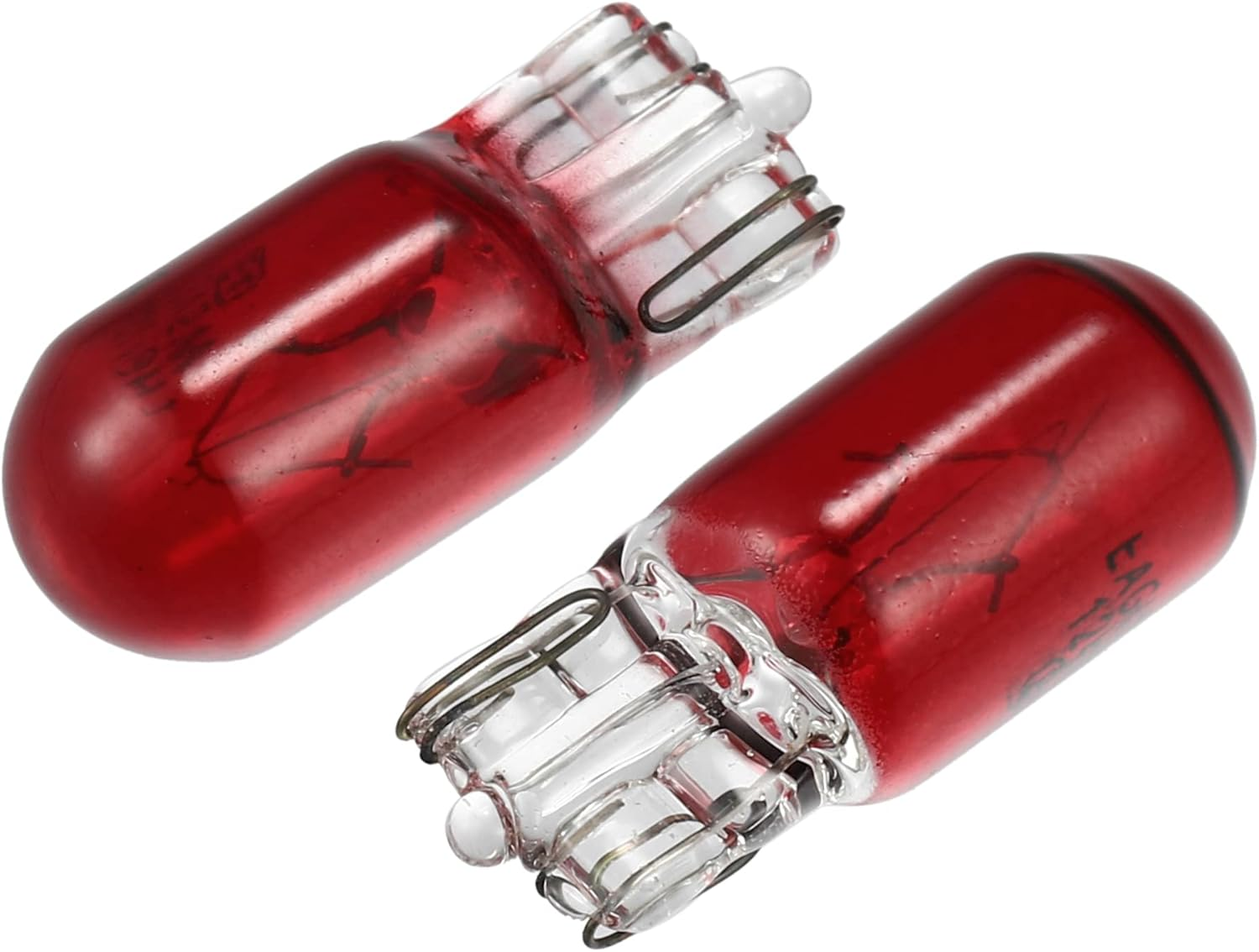 X AUTOHAUX 10Pcs DC 12V T10 W5W LED Dashboard Light Red for Car Internal image number 2