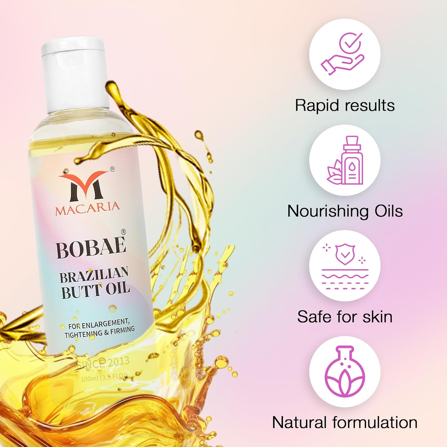 Butt Enlargement Oil for Big Size Booty Cream image number 2