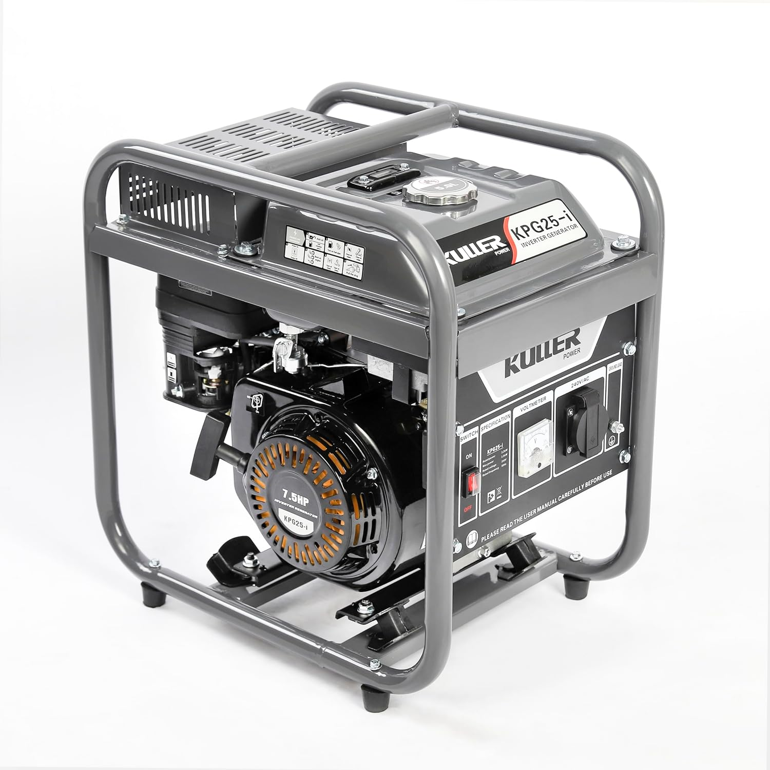 KULLER 2500W Pure Sine Wave Single-Phase Petrol Inverter Backup Generator image number 2