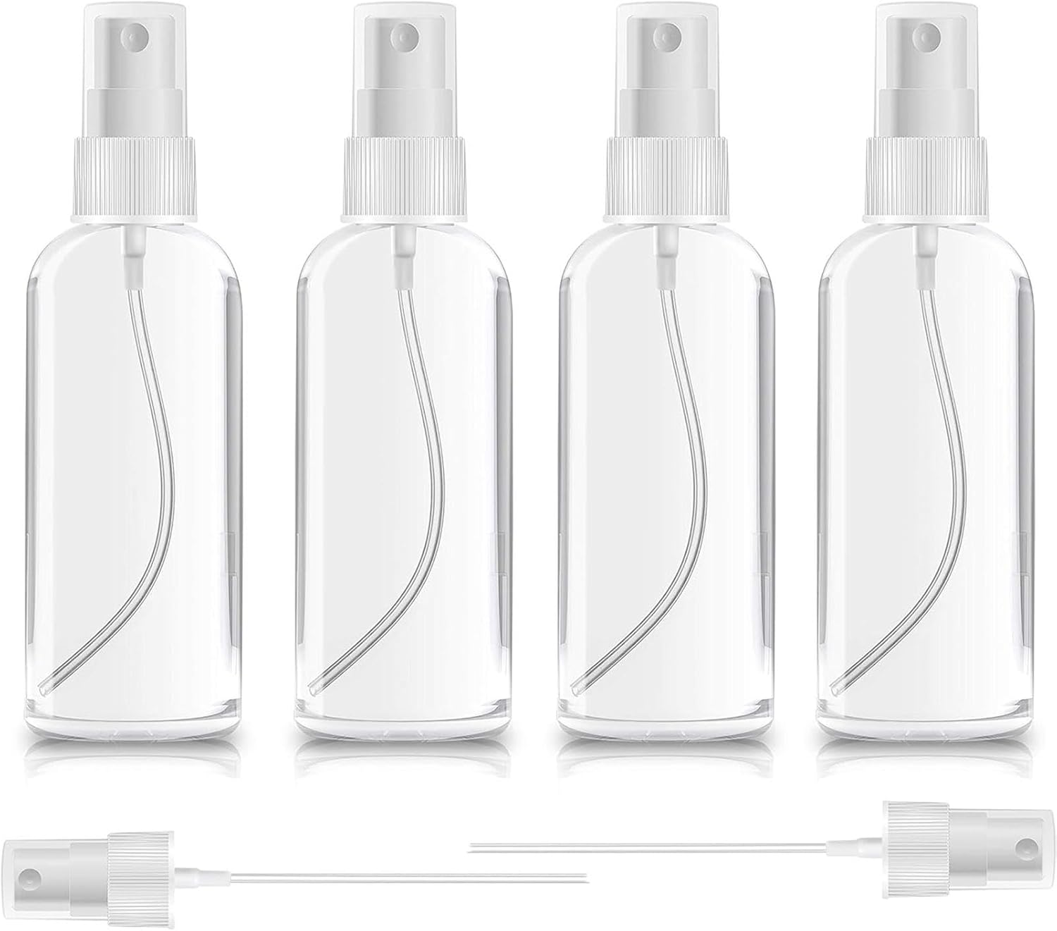 Portable Mini Spray Bottles 4 Pack,Small Refillable Liquid Containers,Refillable Spritzer for Travel, Cleaning, Gardening, Skin Care Atomizer image number 6