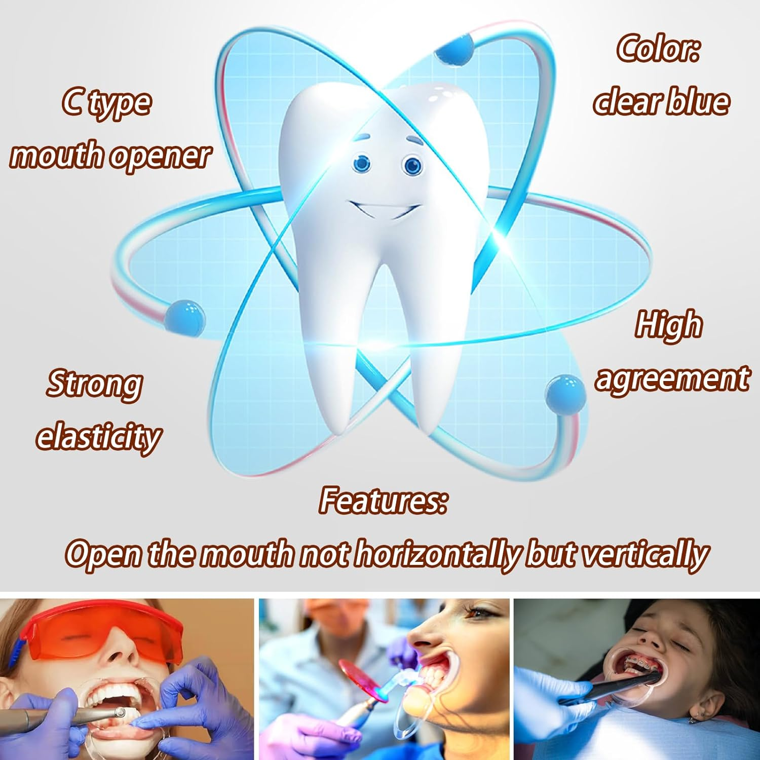 20PCS C-Shape Retractor Intraoral Cheek Lip Mouth Opener Dental Tools image number 3