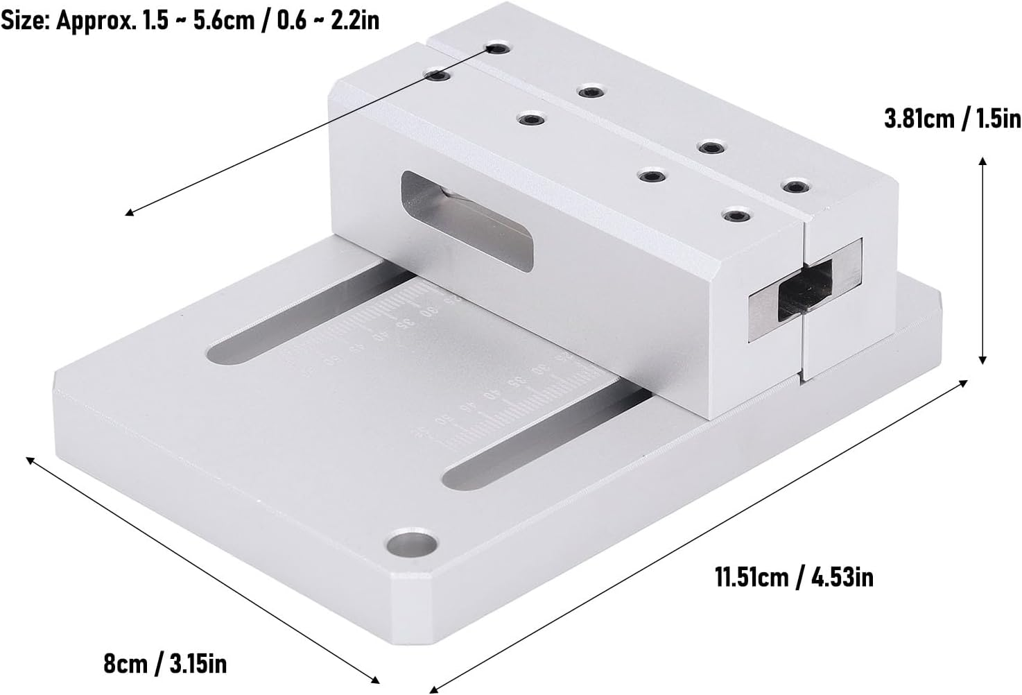 Leather Trimmer, 10-22Mm Width Adjustable Aluminium Alloy Steel Cutting Tool for Leathercraft, Shoe Repair, Furniture Making image number 6