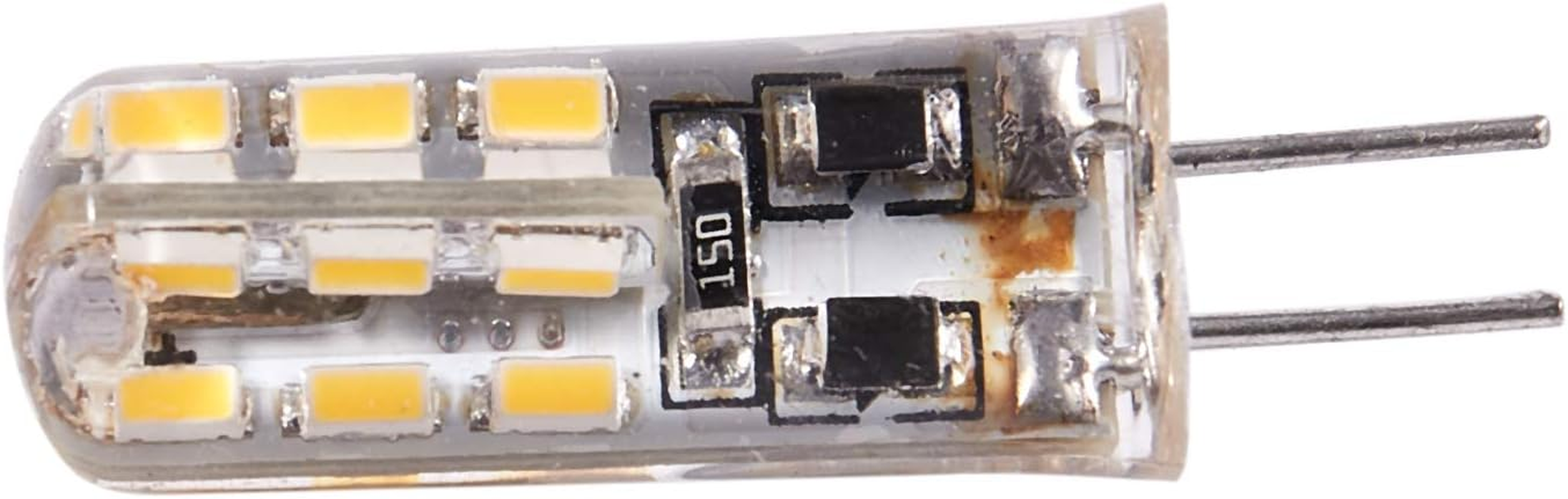 Aswalling G4 LED Spot Light Bulb Lamp 1.5W 24 SMD 3014 Warm White 12V DC image number 6