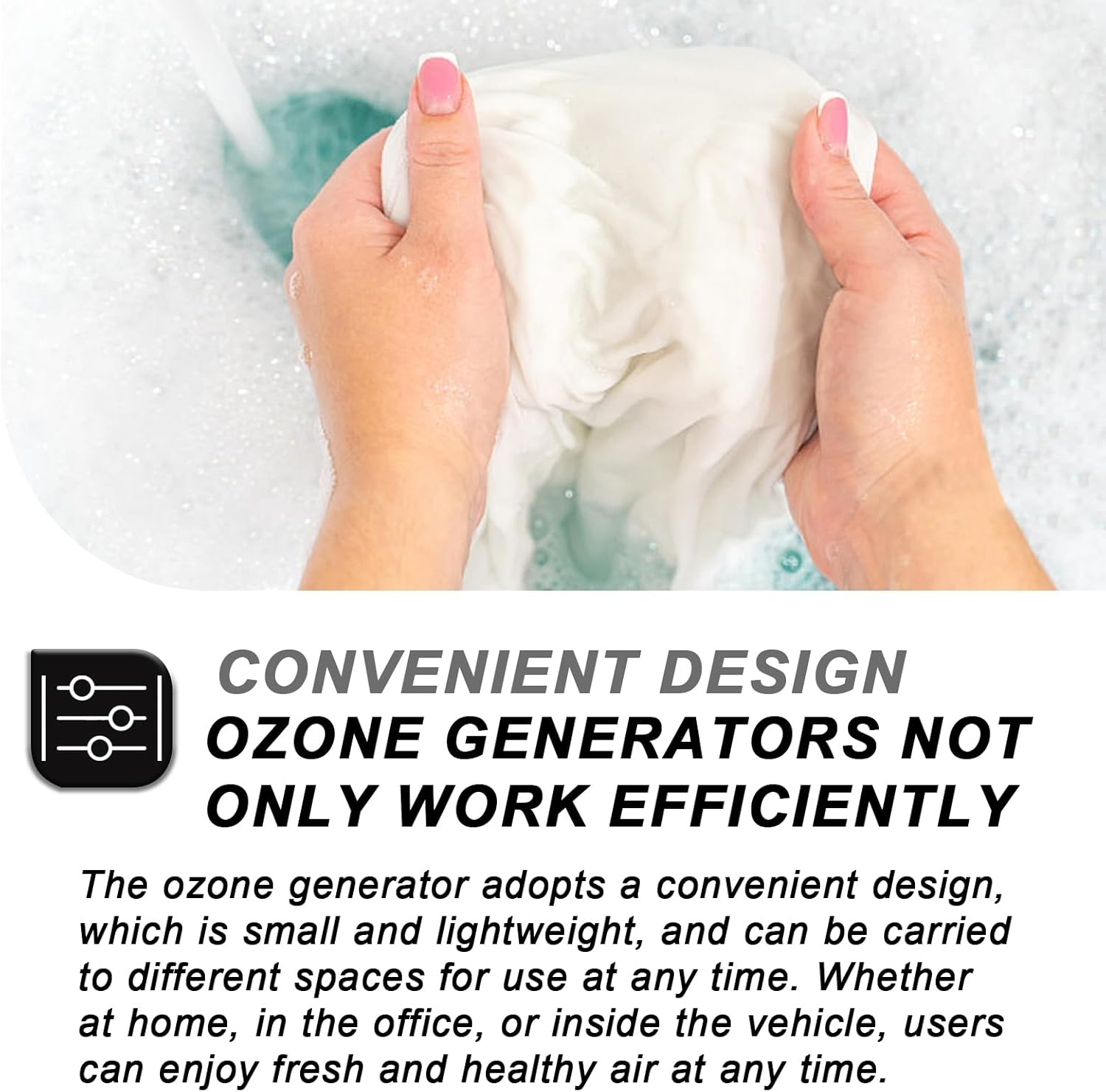 Sporgo Ozone Generator 1000Mg: EU Plug Ozonator Water Purifier Purifier Plant Treatment Aquarium Ozone Generator to Eliminate Water and Air Odor image number 1