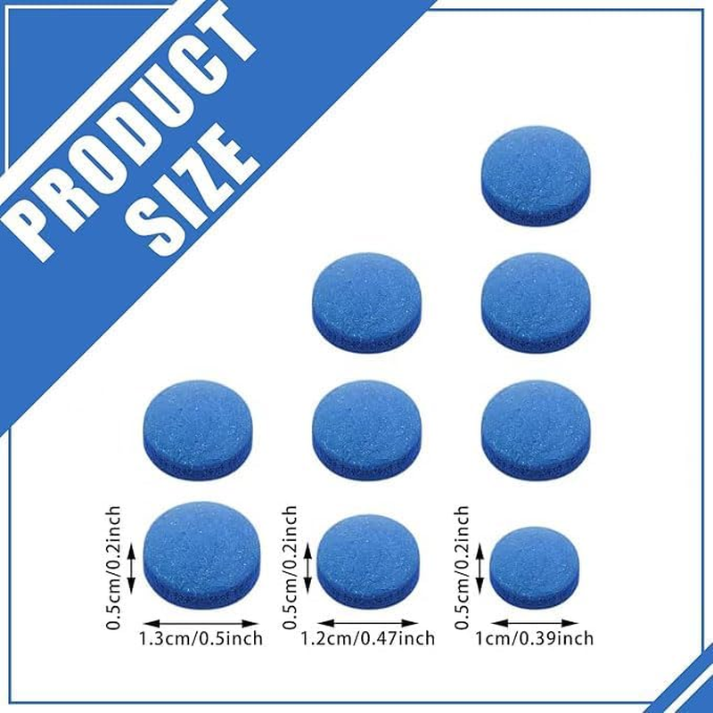 15Pieces Billiard Pool Cue Tips Pool Cue Tips Replacement Kit Pool Stick Tips Billiard Cue Tips with Storage Box for Pool Cues and Snooker image number 1