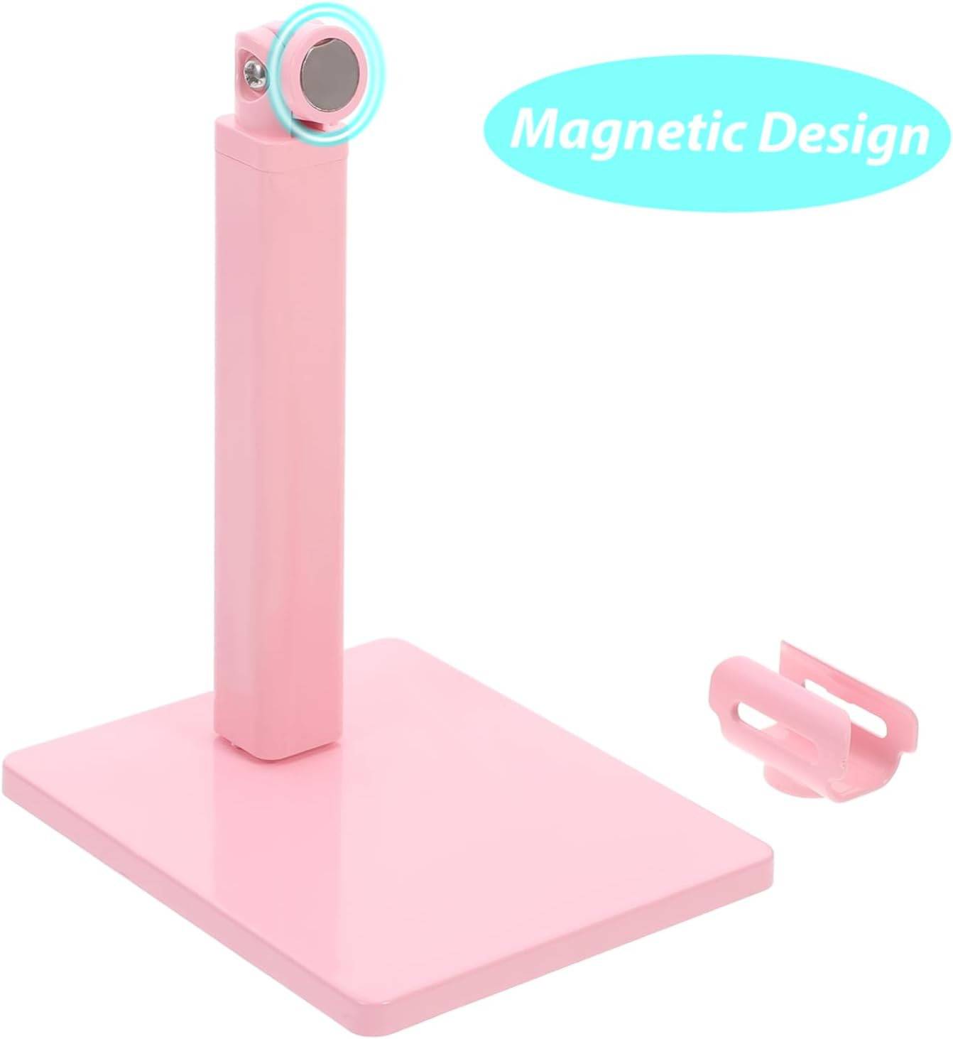 LOORGVEL Portable 360-Degree Rotating Nail Lamp Stand Pink Nail Polish Dryer Holder for Art Supplies Compatible Manicure Gel and Polish for Home or Salon Use image number 6