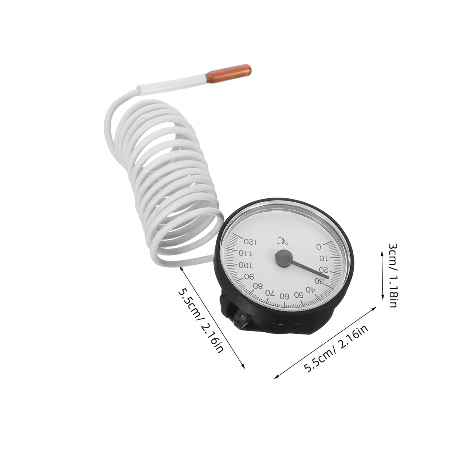 Alasum High Accuracy Analog Liquid Expansion Thermometer with Probe Tube - Indoor Temperature for Home Monitoring Kitchen Laboratory Use image number 2