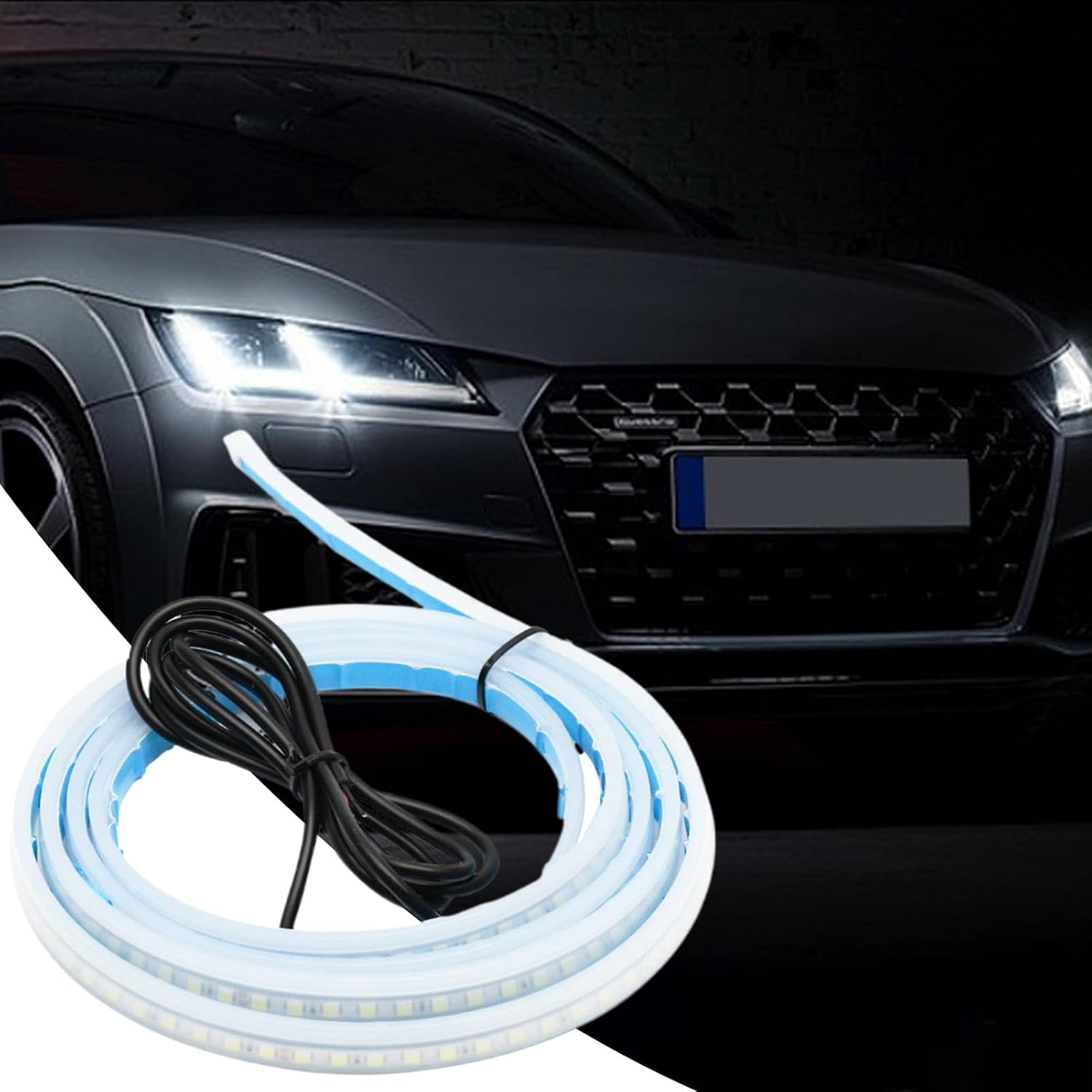 Hood Light Strip - Hood Lights for Truck - Bright Waterproof Exterior Vehicle Decoration Engine Cover for Underhood Door Grille Car Bar Truck Trunk Outdoor Daytime