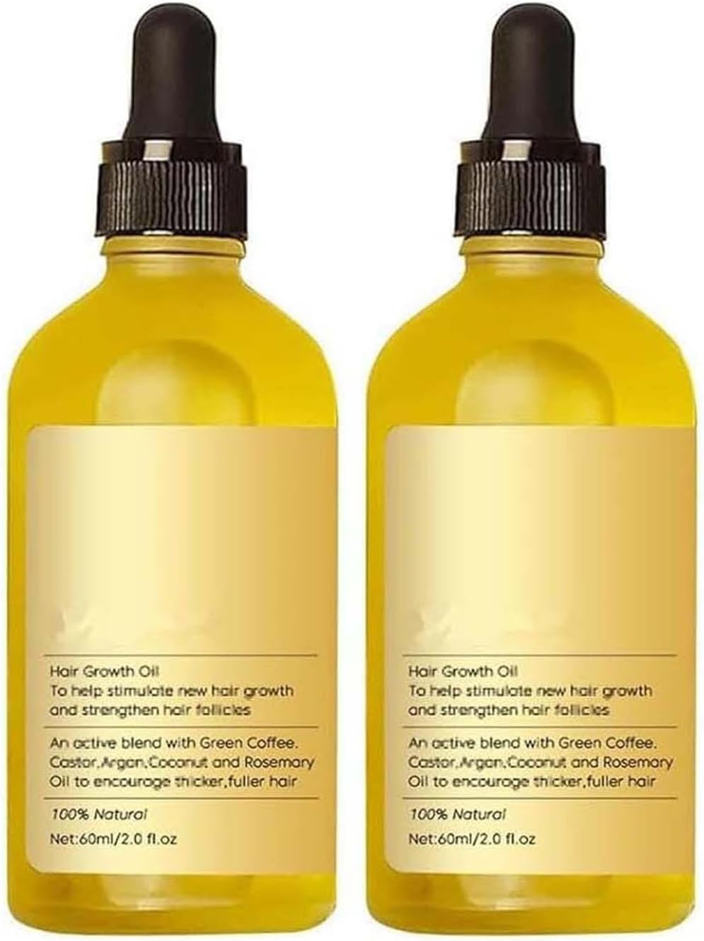 2PCS Veganic Natural Hair Growth Oil,Natural Hair Growth Oil,Natural Hair Density Essential Oil,Rosemary Hair Growth Oil for Dry Damaged Hair and Growth Thin Hair image number 4