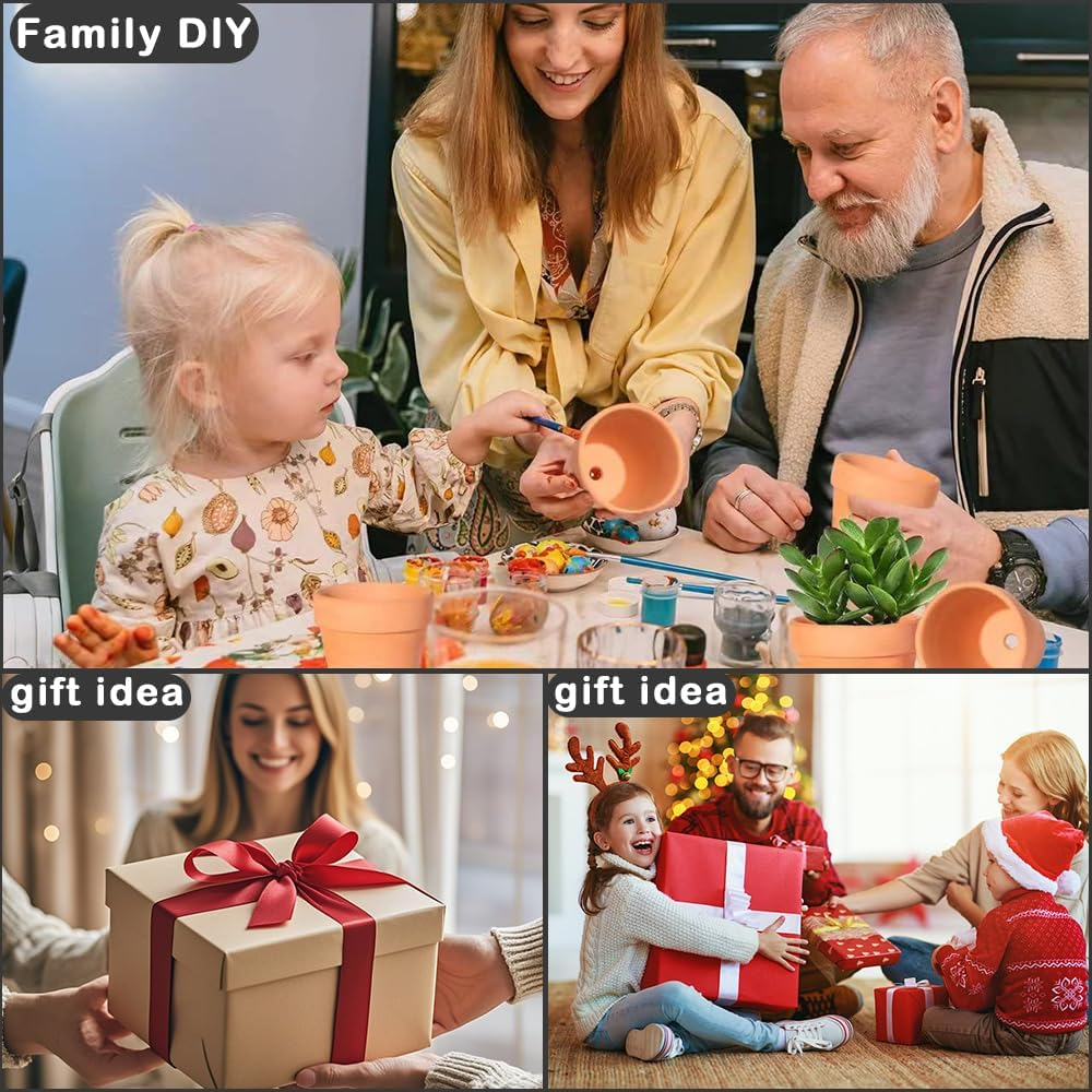 Pack of 12 7 X 6 Cm Terracotta Pots, Small Clay Pots with Drainage Hole, Small Clay Pots for Crafts, Mini Terracotta Clay Pots, Reusable Clay Pot, Terracotta Flower Pot Plants for Room Office image number 6