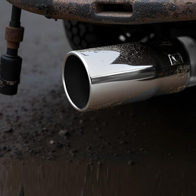 Exhaust Tip - to Fit 1.5 to 2.5 Inch Exhaust Tail Pipe Diameter- Stainless Steel to Give Chrome Effect - Car Muffler Tips image number 2