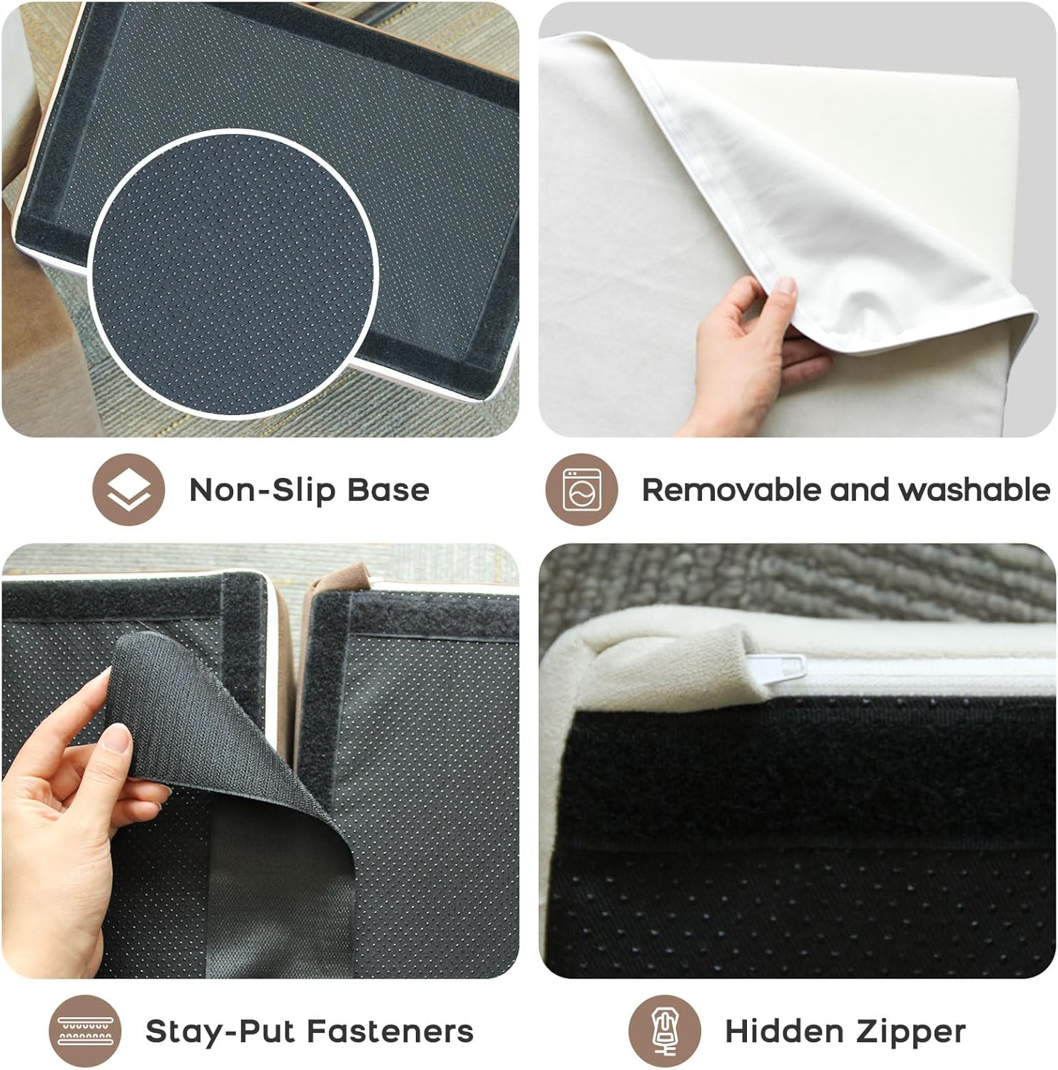 Banasuper 7-Piece Kids Climbing Foam Blocks Playset - Foldable Convertible Climber into Sofa & Play Couch for Toddlers - Soft Climbing Foam Toys for Creative Boys & Girls image number 5