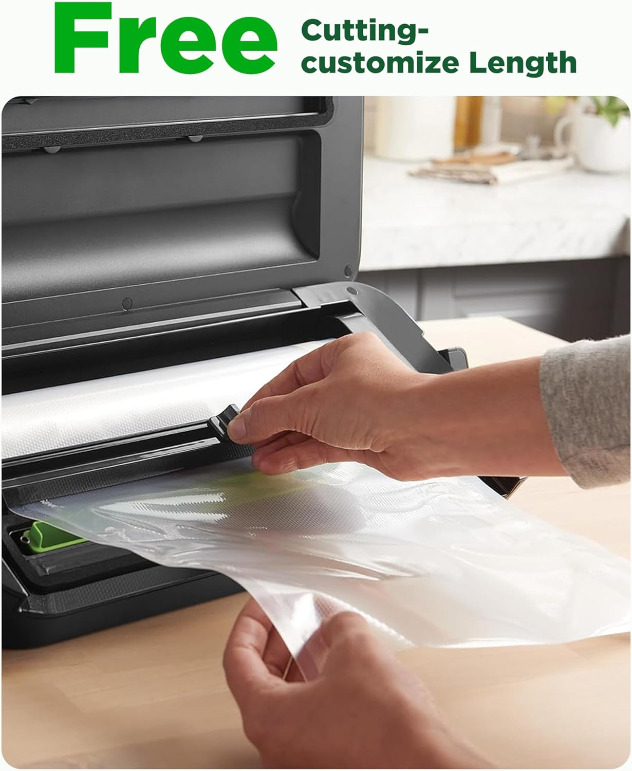 Amxus Vacuum Sealer Bags, 6Rolls 28CM*6M Vacuum Seal Bags for Food Saver, Seal a Meal, Weston, Commercial Grade, BPA Free, Heavy Duty, Great for Portion Control & Food Storage