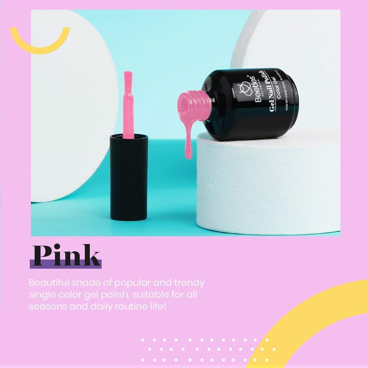 Beetles Gel Polish Gel Nail Polish 15Ml Sheer Pale Pink Gel Nail Polish Spring Nail Sheer Light White Peach Translucent Gel Polish, Soak off Uv Led Nail Lamp Gel Polish image number 1