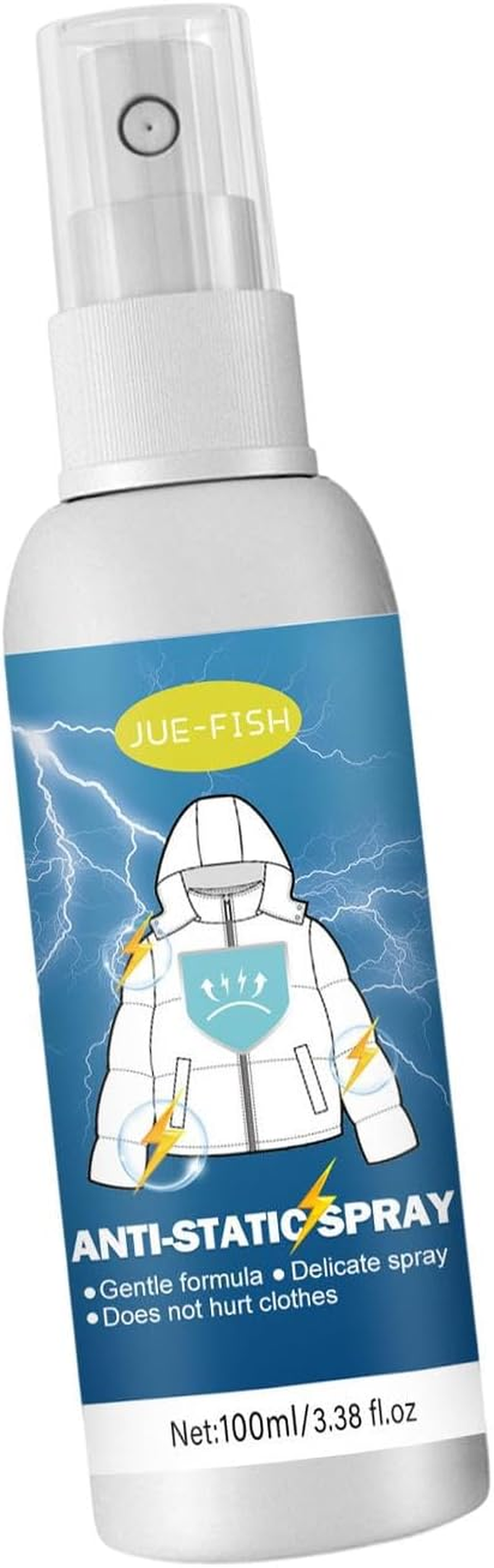 Folpus anti Static Spray Wrinkle Release Eliminates Odors Multipurpose Clothing Static Remover Spray Static Remover for Blouses Lingerie image number 2