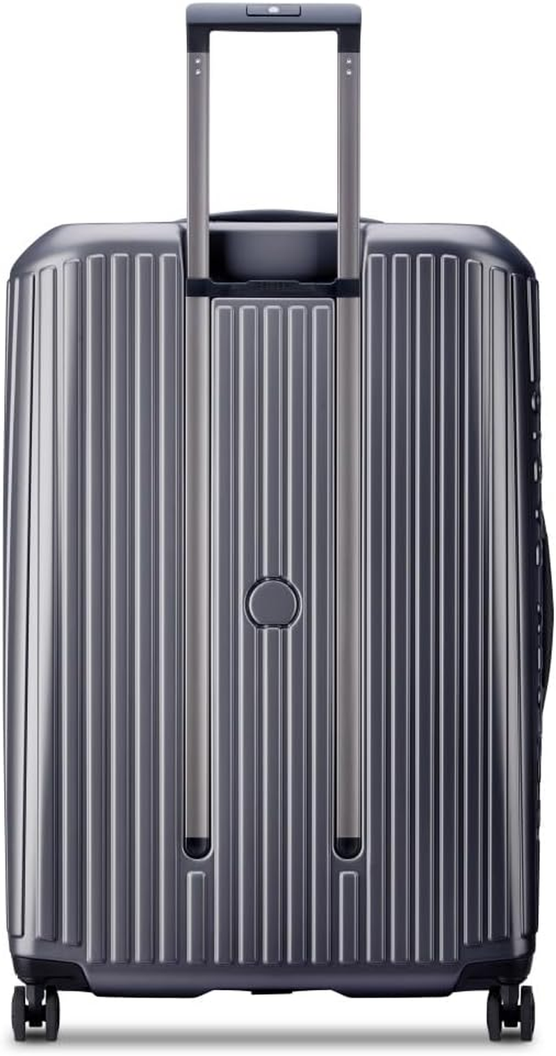 Delsey Securitime Zip Top Opening 76Cm Large Exp Luggage - Anthracite