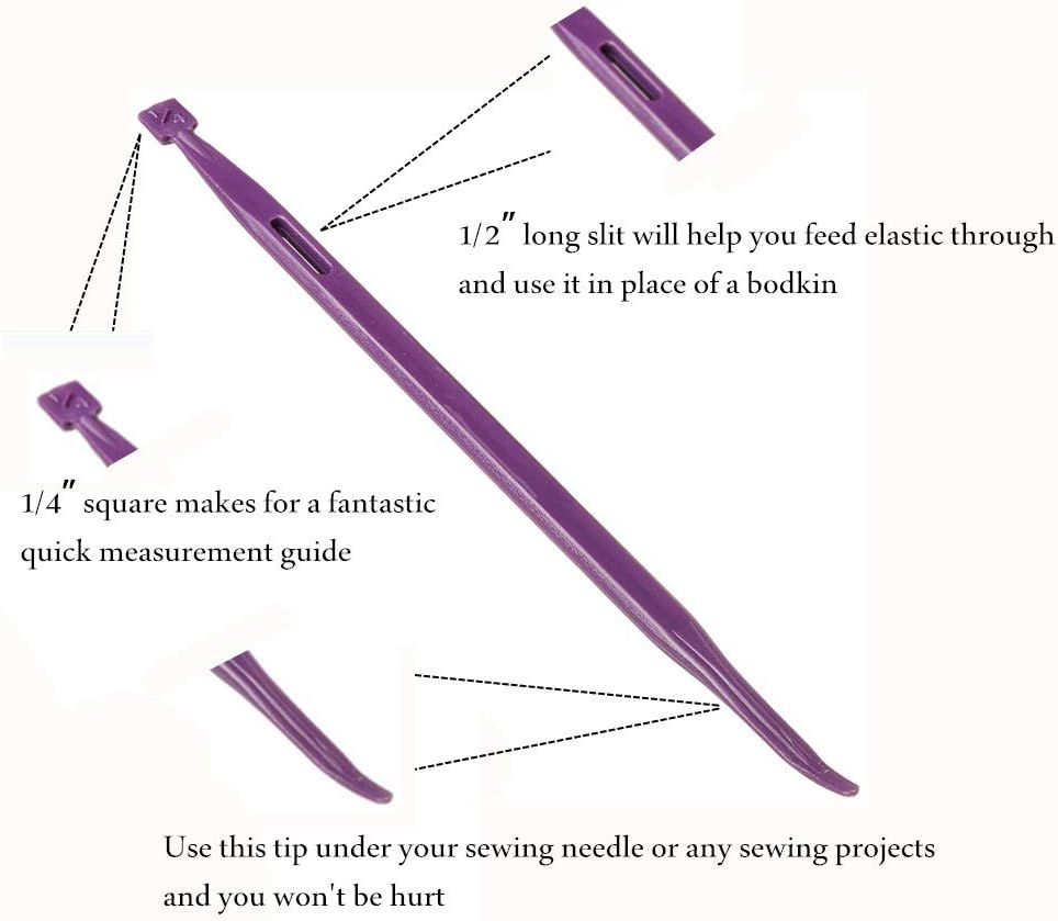 That Purple Thang Sewing Tools 5Pcs for Sewing Craft Projects Use Thread Rubber Band Tools by Windman - Colorful Pack image number 6
