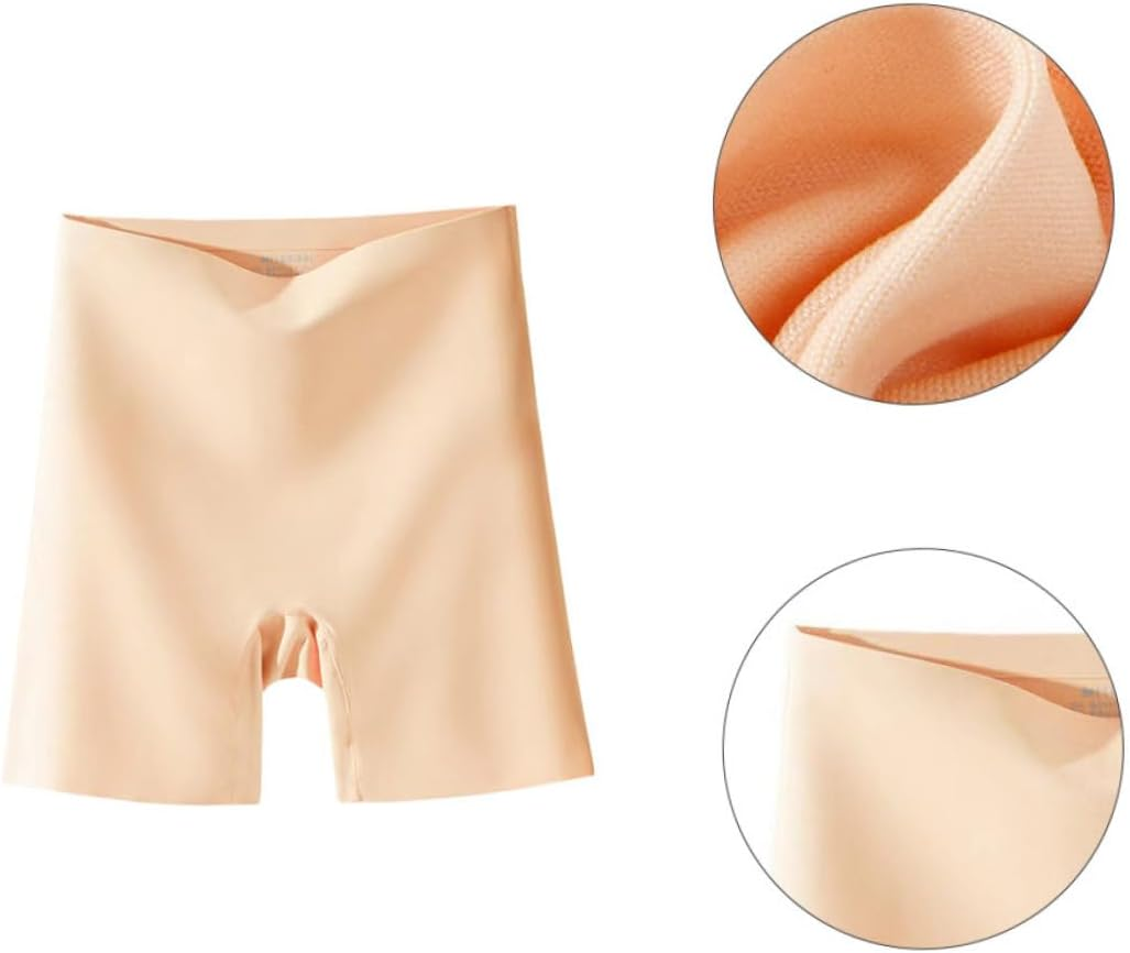 Women'S High Waist Maternity Underwear Seamless Breathable Pregnancy Panties Tummy Control Anti-Rolling Safety Shorts for Postpartum Khaki