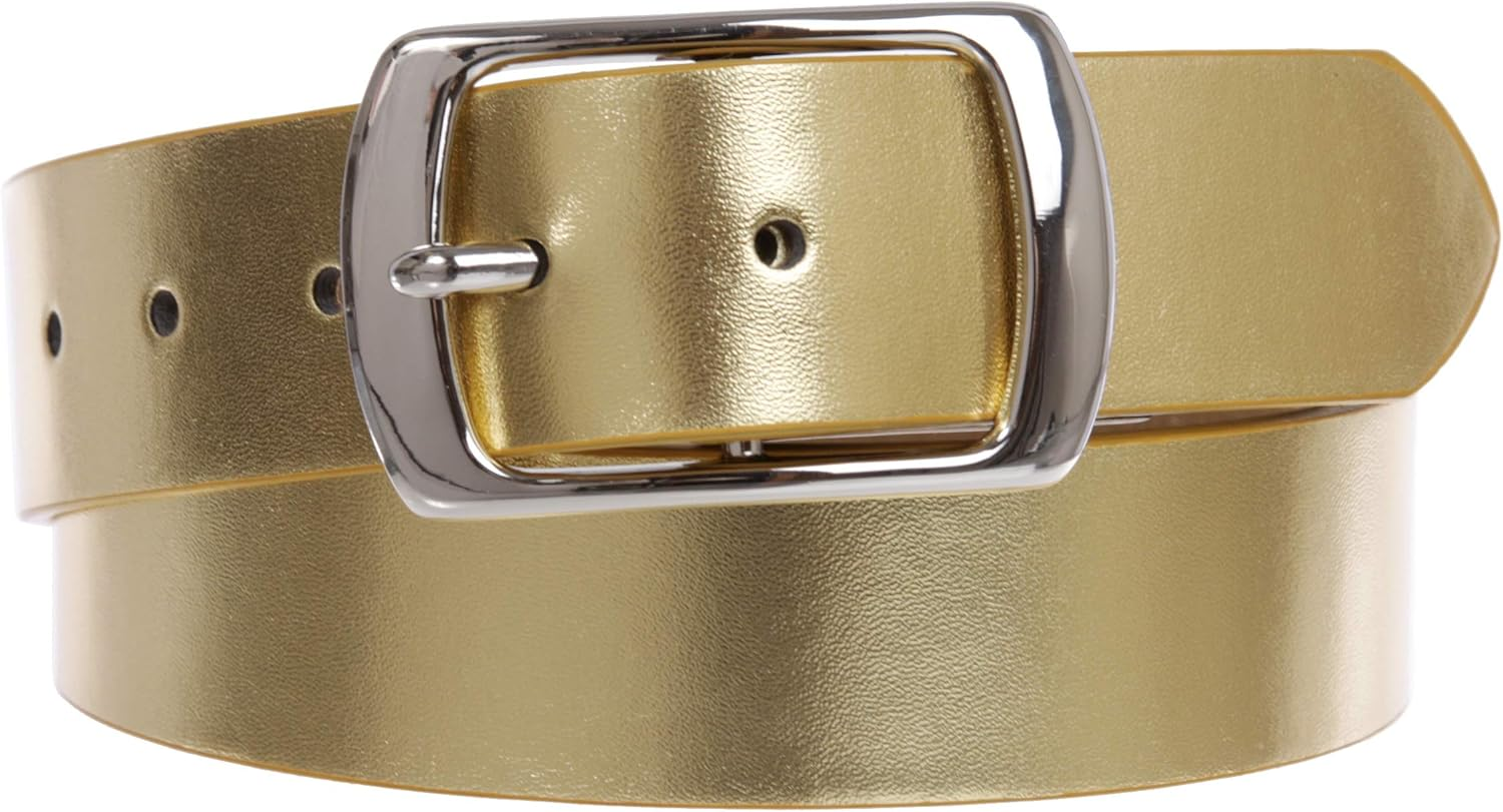 Beltiscool Women Casual PU Leather Dress Belt with Square Single Prong Buckle image number 3