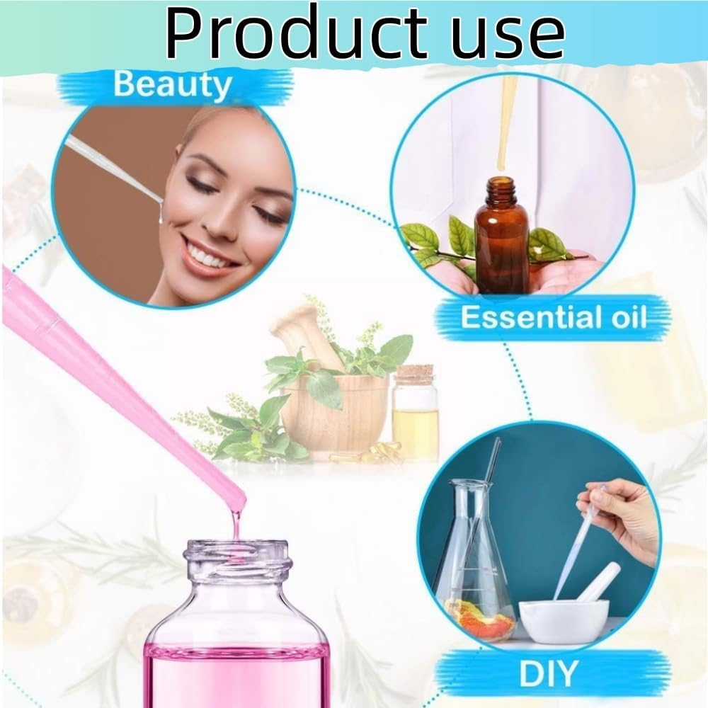 Dropper, 200Pcs Transparent Pasteur Graduated Dropper, for Laboratory Liquid Transfer Essential Oil Makeup Tool Transfer Liquid Device 3Ml image number 1