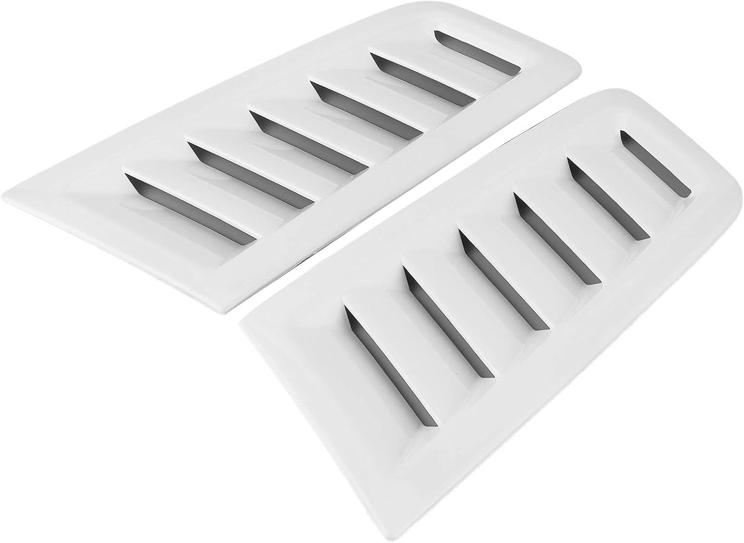 Carbon Fiber Hood, Bonnet Vents Front Bonnet Vent Universal Hood Vent Car, Bonnet Vent for RS Style Car Front Vent(Bright White) image number 2