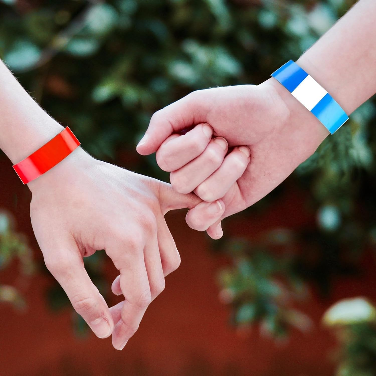 350Pcs Waterproof Paper Wristbands Neon Wrist Bands,Party Bands Entrance Colored Adhesive Wristbands Paper Bracelets for Events Music Festival Concert Party image number 2