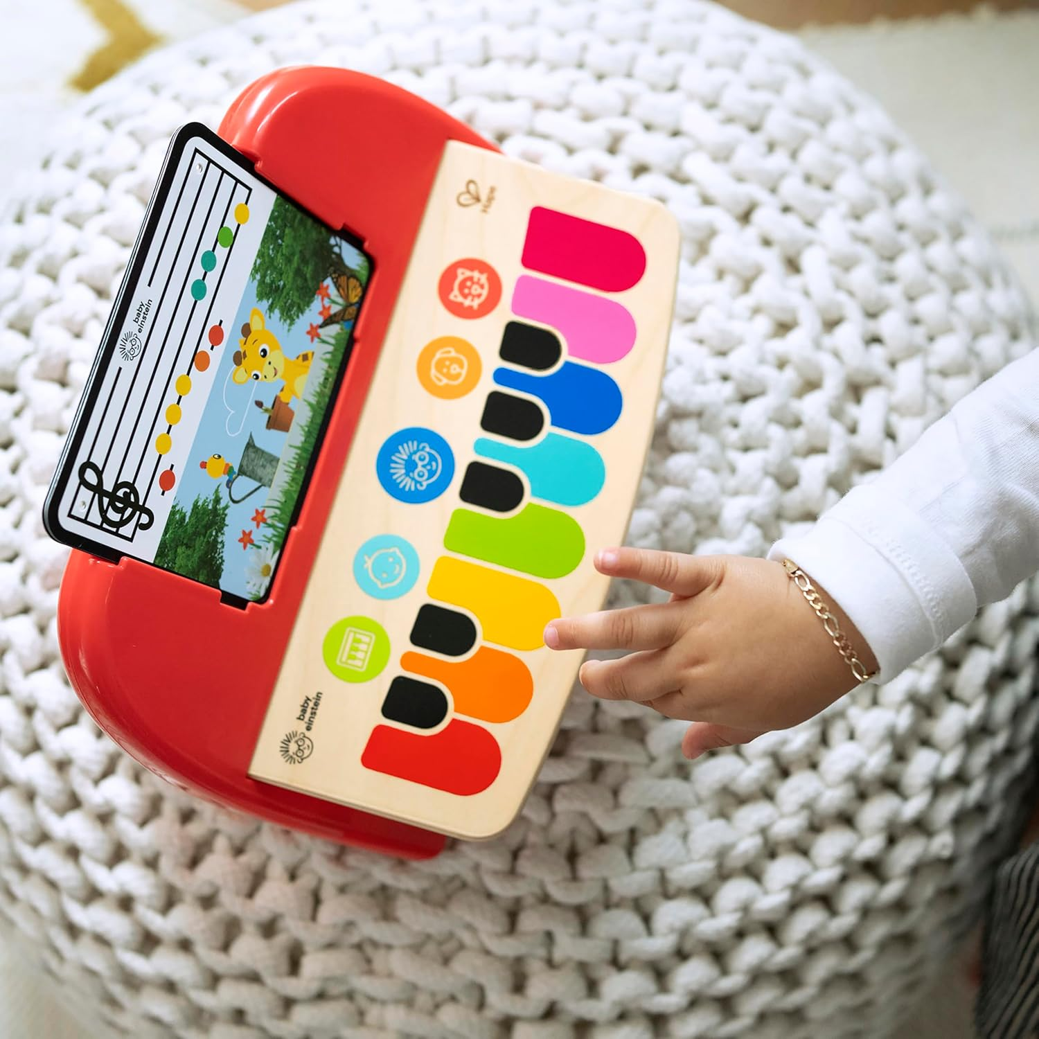 Baby Einstein Cal&rsquo;S First Melodies Magic Touch Wooden Piano Musical Baby Toy, Ages 6-36 Months image number 4