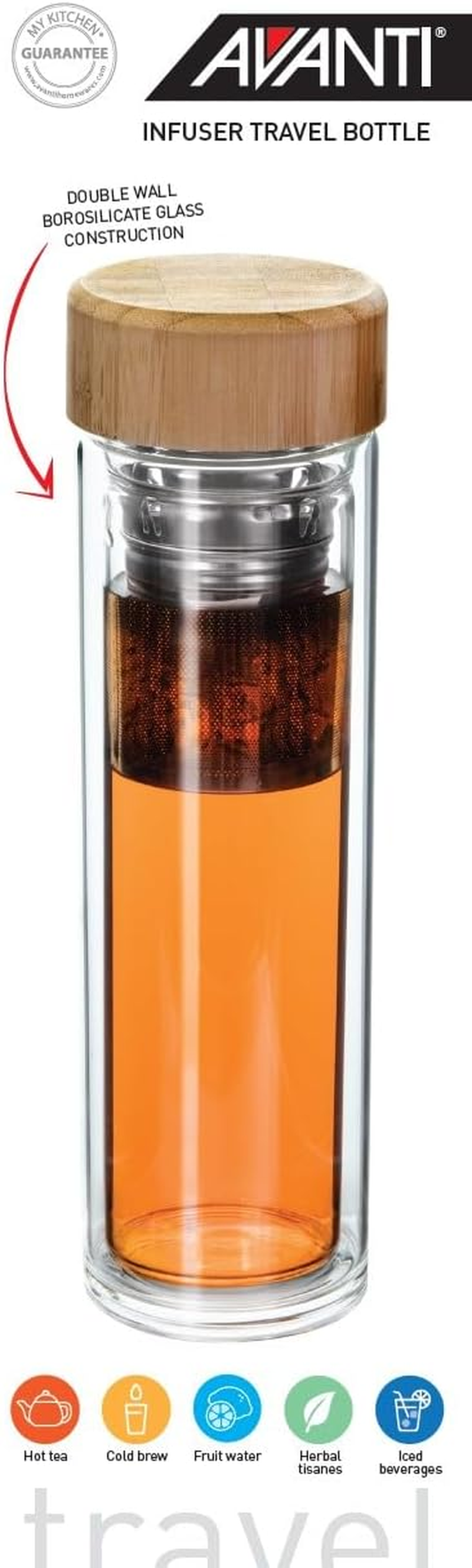 Avanti Tea Infuser Travel Bottle, 450 Ml Capacity image number 2