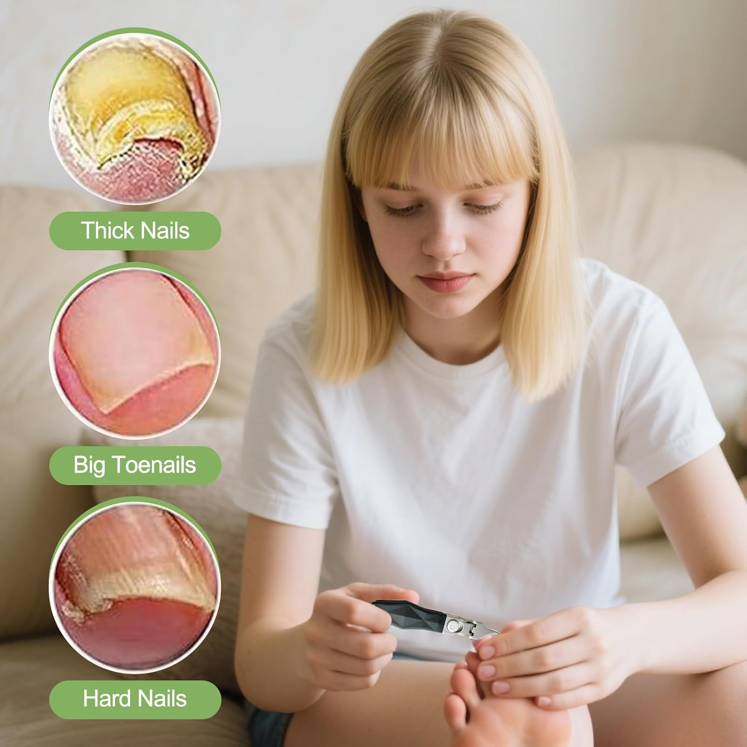 Nail Clippers - Eagle Beak Slanted Nail Clippers - 1 Set Anti-Splash Slanted Trimmer for Cuticle Ingrown Thick Personal Care Manicure Tool Men Women Seniors Children image number 5