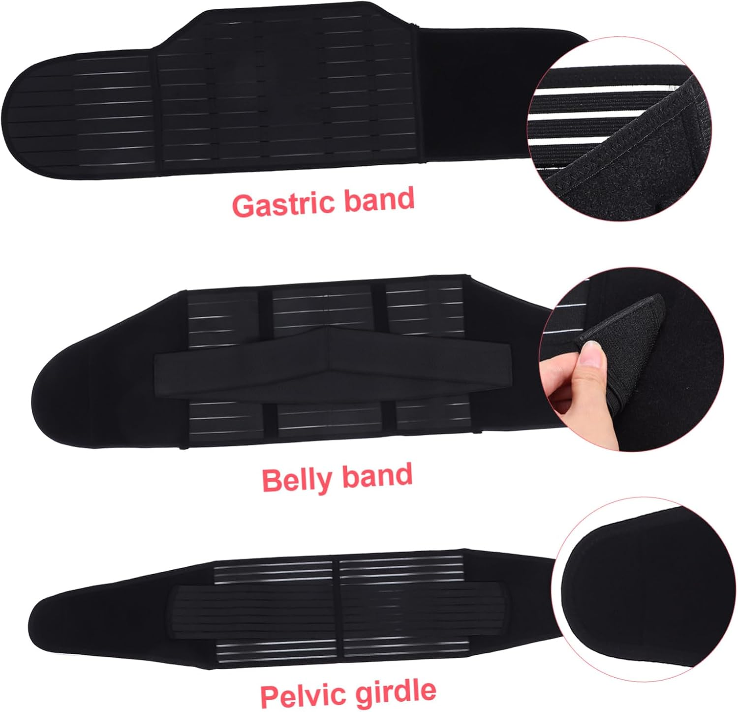 Milisten Postpartum Belly Band for Waist Trimmer Supports Abdominal Binder for Mothers Comfortable Compression for Post Birth image number 5