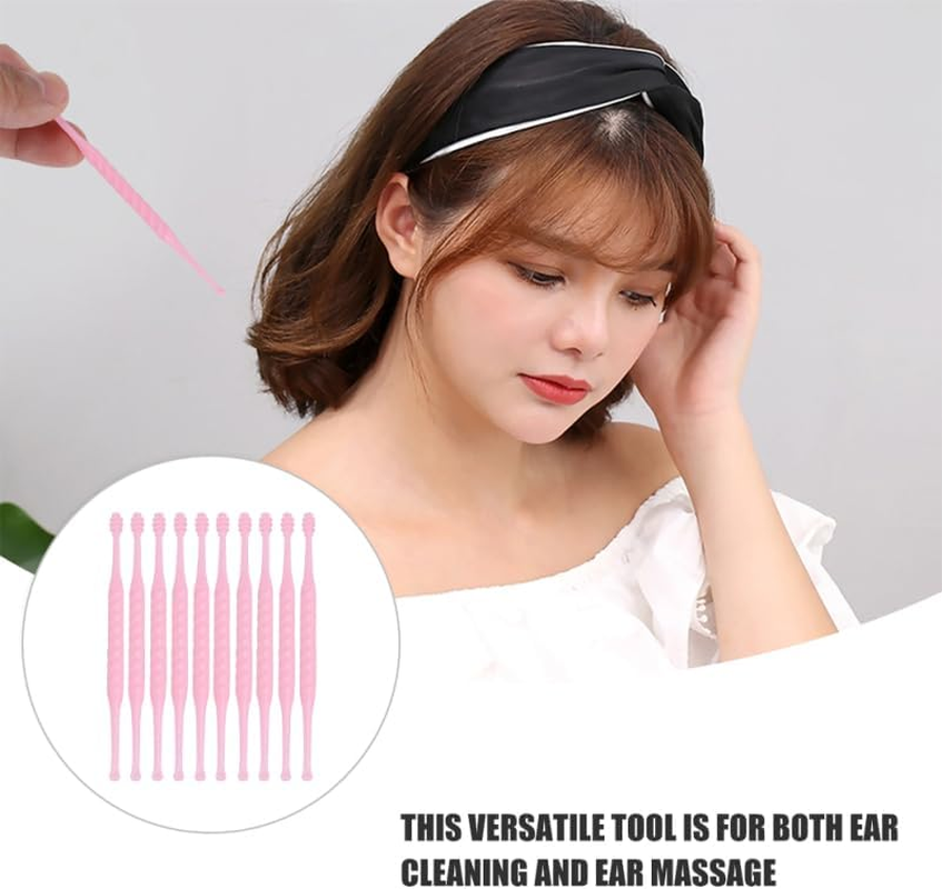 PACKOVE 10Pcs Plastic Ear Wax Cleaner Spiral Design Ear Spoon Reusable and Portable Efficient Washable Compact for Travel image number 6